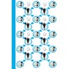  Sketchbook: Cats in Circles (Blue) 6x9 - BLANK JOURNAL