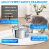 Stainless Steel Pet Water Fountain Multiple Filtration
