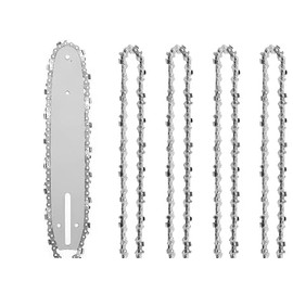 APKOL Pack of 5 Saw Chains, 6 Inch Chains for Mini Chainsaw, Mini Chainsaw Replacement, 1/4 Inch Chain for Mini Chainsaw Chain, Compatible with 6 Inch Saw Chain for Garden Tree, Agriculture, Trees