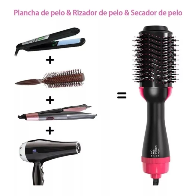 Taej 85 Cepillo De Cabello Aire Caliente Electrico Alaciador Rizador