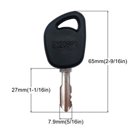 Strongthium Lawn Mower Keys 140403 for Craftsman Husqvarna John Deere Poulan Toro Riding Mower Tractor Replacement Key GY20680 x 8