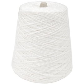 Lily Sugar'n Cream Yarn: Cone, White