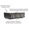 THE CIMPLE CO 2 Way Switch Composite Video Switcher -Black-