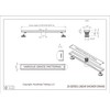 Novalinea ZA Linear Shower Drain - 32 Inch Brick Pattern