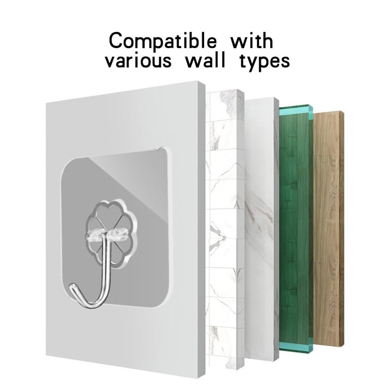 PapaPick Adhesive Wall Hook, 16 piece set heavy-duty thickened self-adhesive