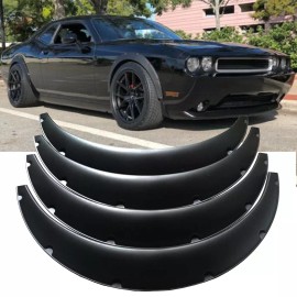 KEEPDSGN For Dodge Challenger Fender Flares Flexible Wide Body Bolt Wheel Arch Extension