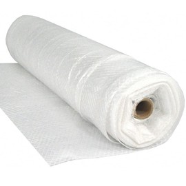Farm Plastic Supply - Dura Skrim String Reinforced Clear Plastic Sheeting - 10 Mil - (32' x 15') - UV-Rated Extra Heavy Duty Poly Film Tear Resistant, Vapor Barrier Polyethylene Roll for Construction