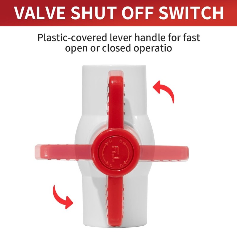 2 Inch PVC Ball Valve ASTM SOCKET Water Shut-Off Schedule