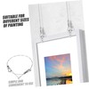 Tofficu Adjustable Aluminium Alloy Picture Hanging Kit Wire Rope Hooks