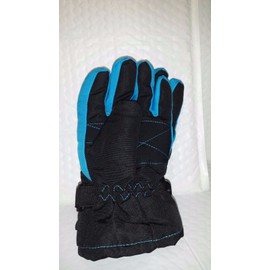 FADED GLORY FG SOLID SNOW GLOVES 1 PAIR BLACK SOOT WATERPROOF SIZE S-M CHILDREN SIZE