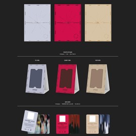 ATEEZ - 11th Mini Album [GOLDEN HOUR : Part.2] (POCAALBUM - DIARY Ver.) Photo Stand + QR Card + Image Card + Photocard + Sticker + + 2 Pin Badges + 4 Extra Photocards