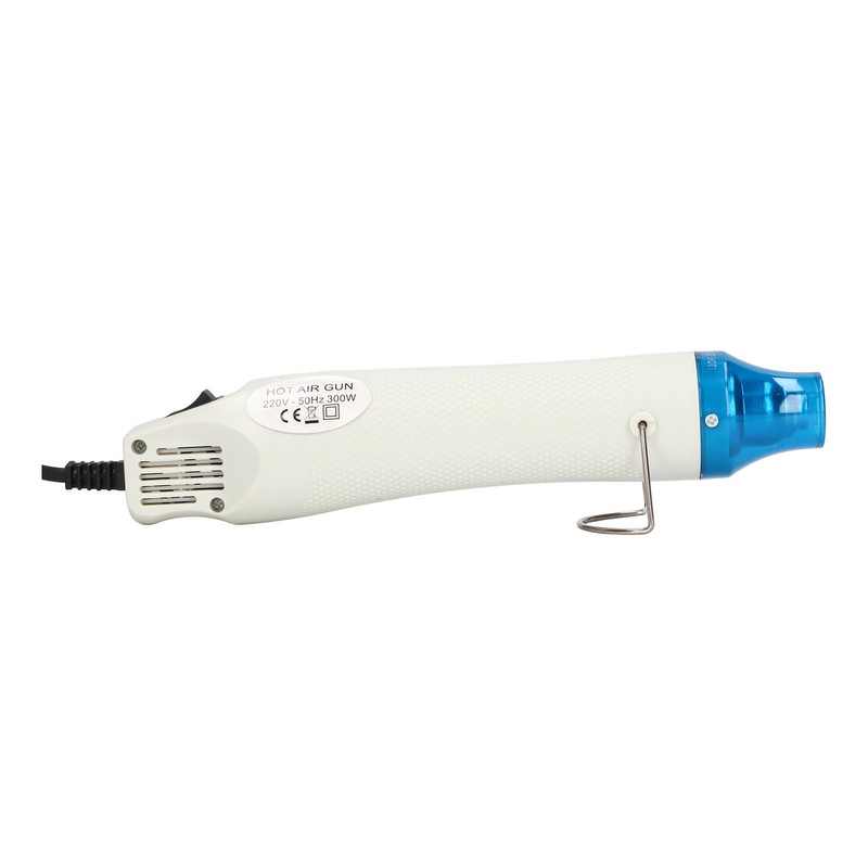300W Mini Heat Gun Ventilated Lightweight White Handheld Heat Gun
