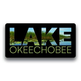 Lake Okeechobee Vinyl Decal Sticker Travel Explore Adventure Camping Fishing Hike 2 Pack 8 Inch by 4 Inch Premium Quality Vinyl UV Protective Laminate PD1862