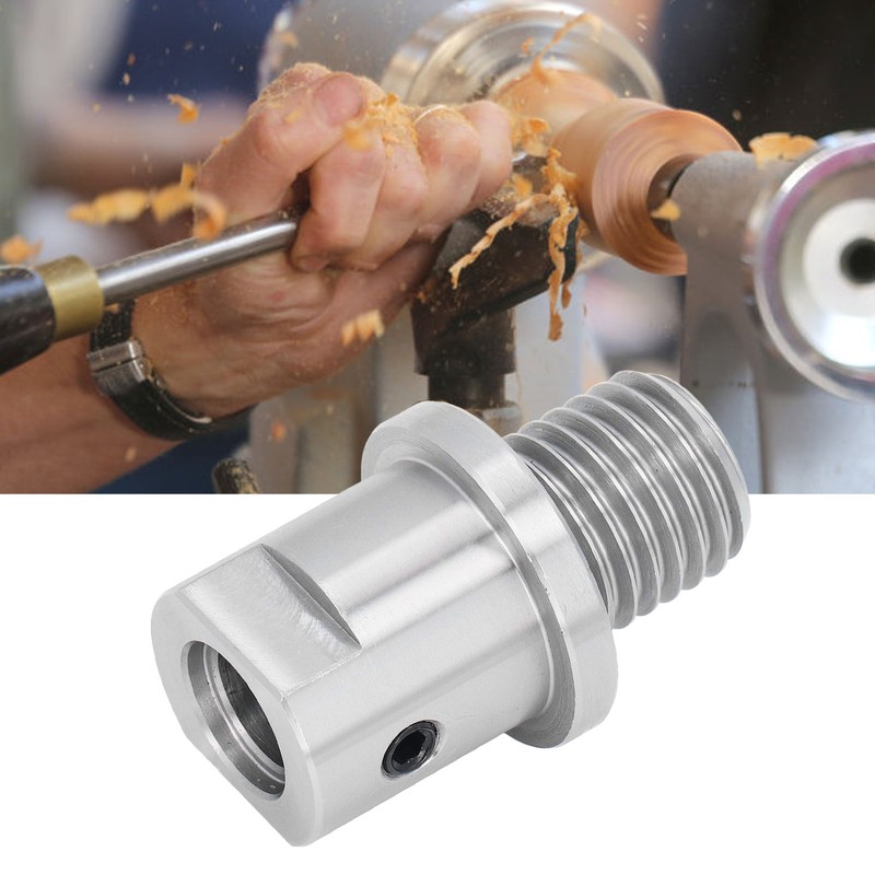 Lathe Headstock Spindle Adapter 1inx8TPI Male 5/8inx10TPI Female Thread Wood