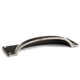 Hammer & Tongs Rectangular Cabinet Drawer Pull - W130mm x H50mm - Raw - Pack of 2 - Home Cupboard Door Knob Handles Screws Included