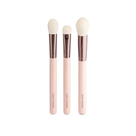 Jenny Patinkin Touch Up Makeup Brushes 3(Pcs) Blend/Set, Conceal/Buff, Powder/Highlight for Flawless Application