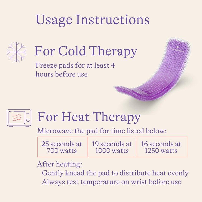 Lansinoh Hot and Cold Postpartum Pads – Reusable Perineal Ice