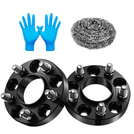 SYKRSS 5x115mm Wheel Spacers 1 inch Compatible with Chrysler 300 2005-2023, 71.5 mm Center Bore & 5 Lug Forged Wheel Adapters M14x1.5 Compatible with Dodge Challenger Charger Magnum, 2PCS