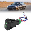 Qiilu Interruptor de luz antiniebla para automóvil, interruptor de luz