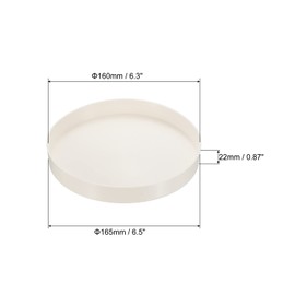 PATIKIL 160mm PVC Pipe End Cap Fitting, 1 Pack Furniture Grade Plug Coupling Socket Adapter for DIY, Garden, White