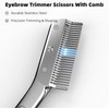Eyebrow Trimmer Scissors with Comb Grooming Scissors for Women/Men, Easy