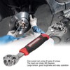 2Pcs 8 In 1 Socket Wrench Carbon Steel Multifunctional 360°