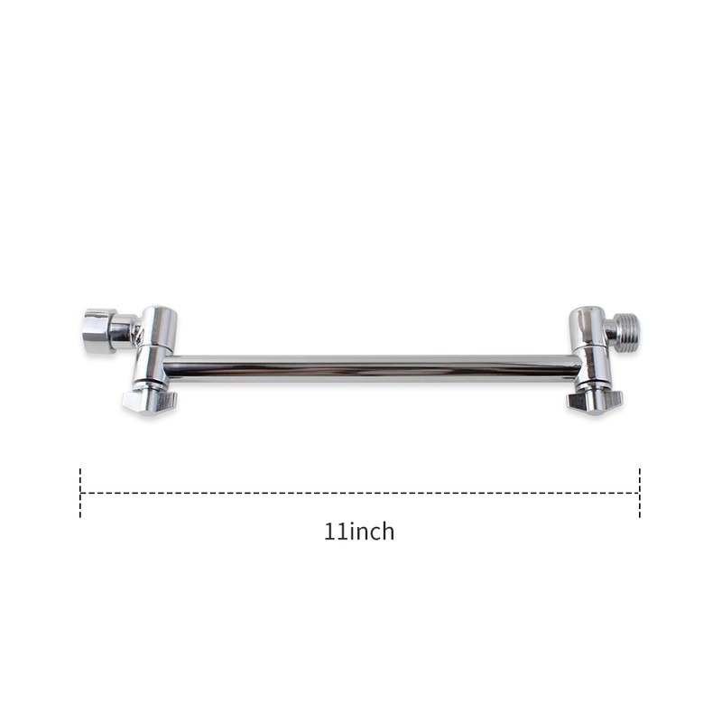 Shower Arm Extension with Lock Joints 11 Inch Adjustable Height