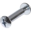Hillman 44805 10-24 x 2-Inch Steel Binding Posts with Steel