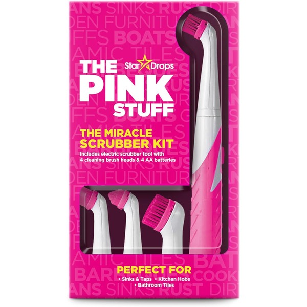 The Pink Stuff Miracle Scrubber Kit – Includes 4 Versatile