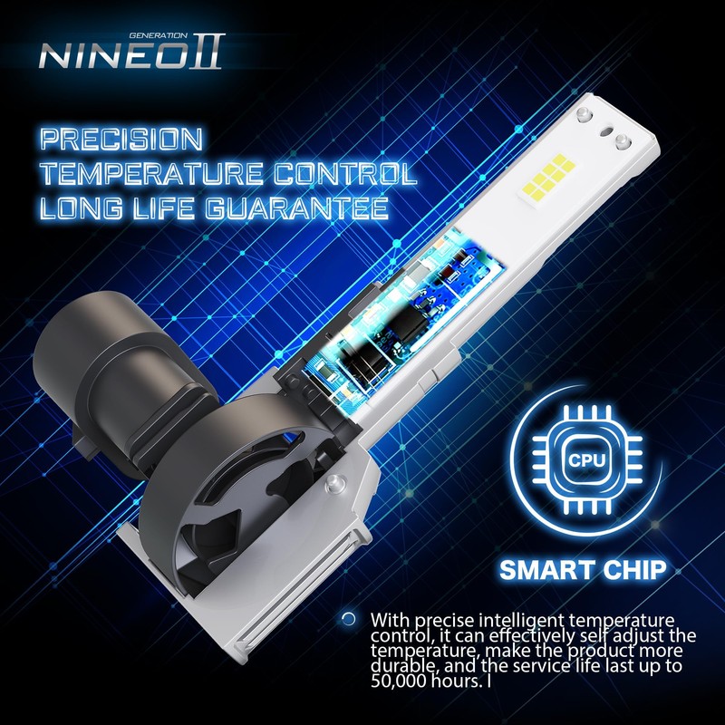 NINEO 9005/HB3 H11/H8/H9 Bulbs COMBOS, 9005 H11 Light Bulb H8/H9