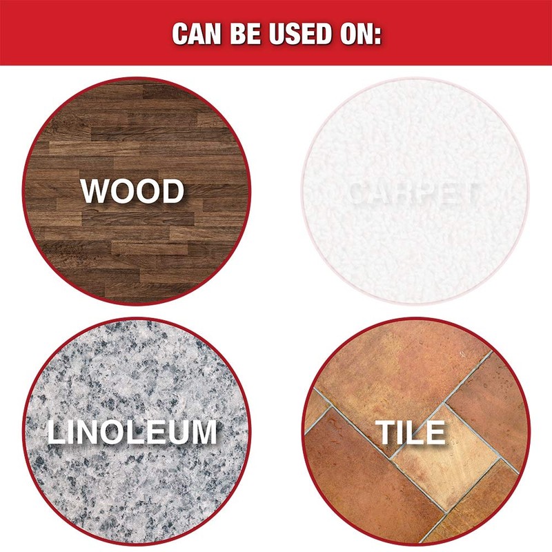 "Super Sliders 1" Round Self-Stick Formed Felt Furniture Pads with