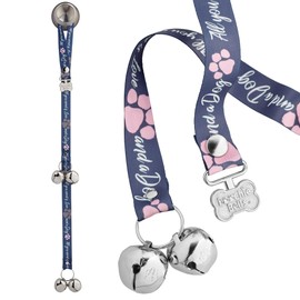 PoochieBells Verified Potty Training Dog Doorbells, Simple and Effective Puppy Housetraining Bell Tool with Easy, Step-by-Step Instructions, Doggie Dialogue Collection