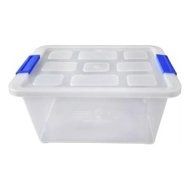 Alica Pack 10 Cajas De Plástico Yazmín Cap. 12.5 Lts Con Tapa