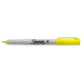 SHARPIE Permanent Markers, Ultra Fine Point (Supersonic Yellow)