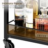YATINEY Bar Cart, 3-Tier Bar Cart for The Home, Small
