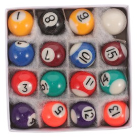 Totority 1 Set Mini Resin Billiard Balls Set Pool Table Balls for Durable Billiard Supplies for Game Room Sports Matches Indoor Fun for All Skill Levels