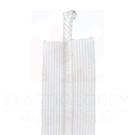 1.5 pulgadas (38 mm) con cordón elástico blanco, fabricado en Estados Unidos, 5 yardas