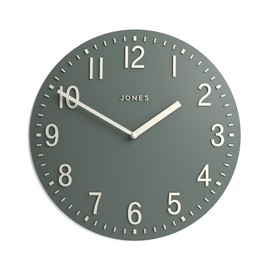 Jones Clocks® Chilli wall clock | Modern convex clock | 30cm | Green | Ideal for the kitchen, living room, office or bedroom