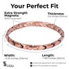 Smarter LifeStyle Elegant Copper Magnetic Therapy Bracelet for Women, Pain
