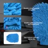Ziciner Premium Microfiber Wash Mitt, Soft Scratch-Free Double-Sided Chenille Washing