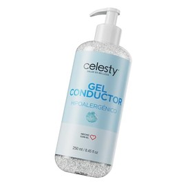 CELESTY | Gel Conductor - Skin Care | Ultrasonido Terapeutico Fisioterapia - Cavitacion y Radiofrecuencia Corporal | Belleza y Cuidado de la Piel - Gel Hidratante de Uso Profesional y Doméstico - 250ml