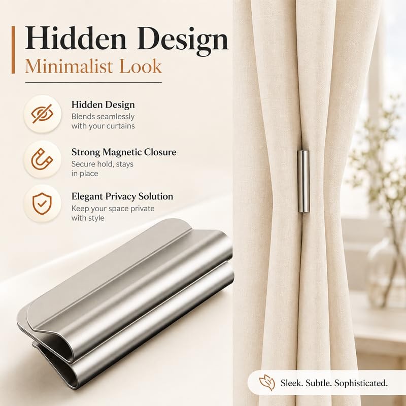 10pcs Magnetic Curtain Clips, Curtain Tie Backs for Home Decor