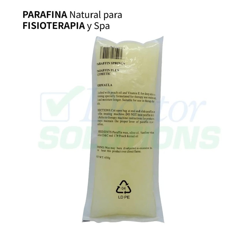 Parafina Rmt Blanca Sin Aroma (natural) Para Fisioterapia Paquete de