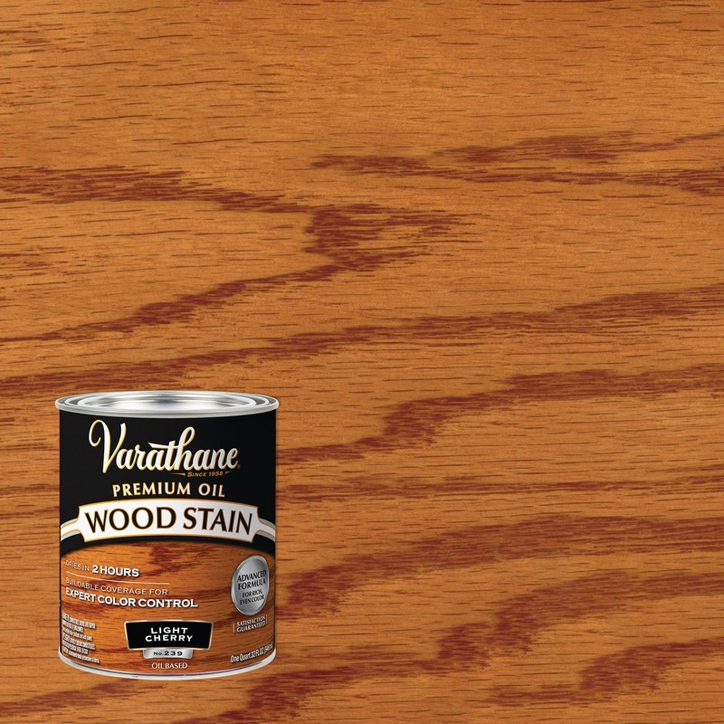 Rust-Oleum Varathane 211720H Premium Wood Stain, Quart, Light Cherry