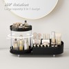 Lulltou Makeup Organizer Countertop with Partition Slot for Vanity, Plastic