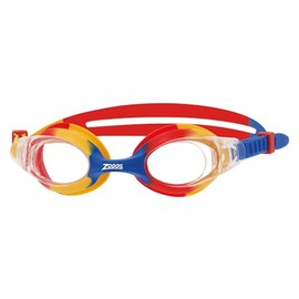 Zoggs Unisex-Youth Bondi Kids Goggles, Yellow/Red/Clear Lenses, One Size