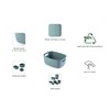 CURVER Softex 4x 4L Storage Baskets, 100 percent Recycled Material,