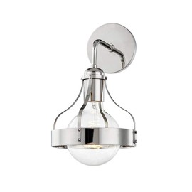 Mitzi Violet 13 1/2" High Polished Nickel Wall Sconce
