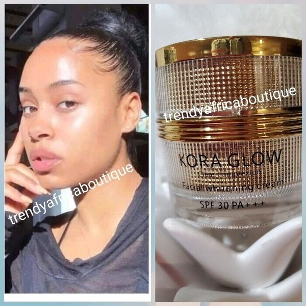 Kora Glow clear complexion whitenizer facial cream spf30. 50g x1
