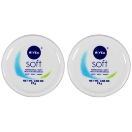 Nivea Soft Refreshingly Soft Moisturizing Crème, .84 Oz (2 Pack)